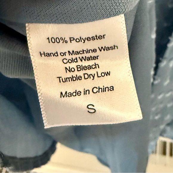 Lucy in the Sky Light Blue Polka Dot Take Me to Paris Mini Dress Size‎ S - Picture 7 of 9